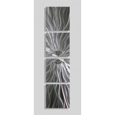 Modern Abstract Silver Metal Wall Art Home Decor - Kinetic Energy by Jon Allen 718117175275  231183659472